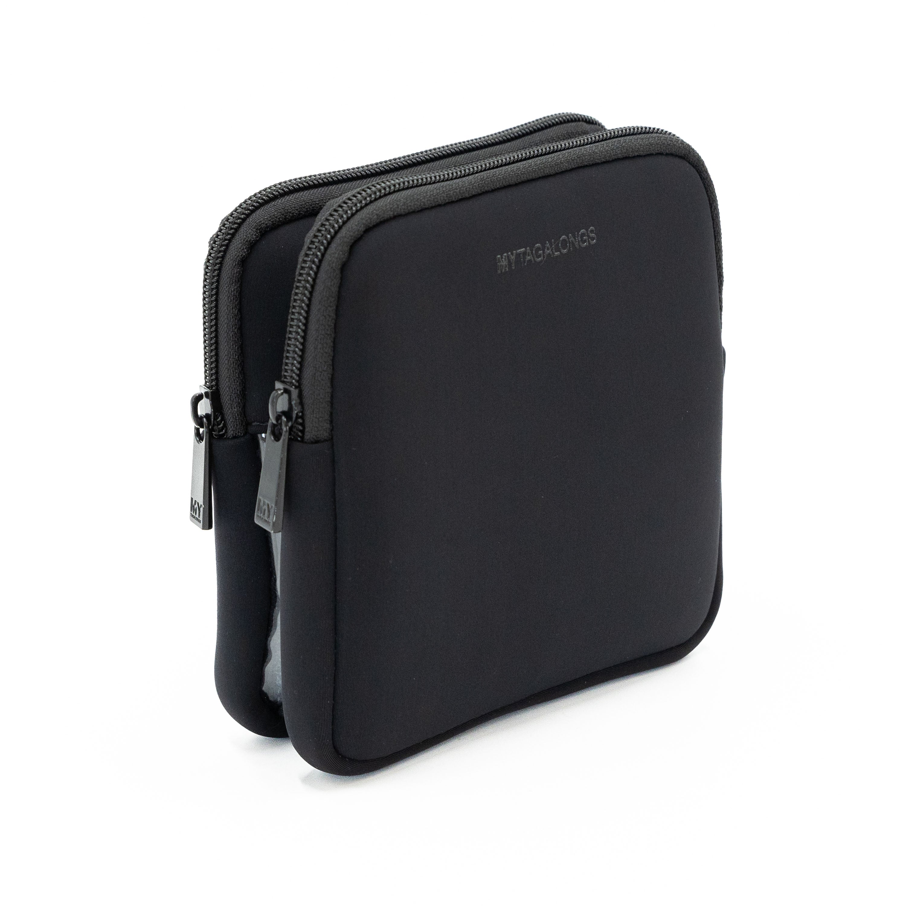 THE DOUBLE DETACHABLE POUCH- BLACK