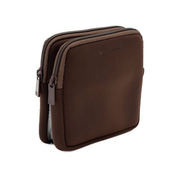 THE DOUBLE DETACHABLE  POUCH- ESPRESSO