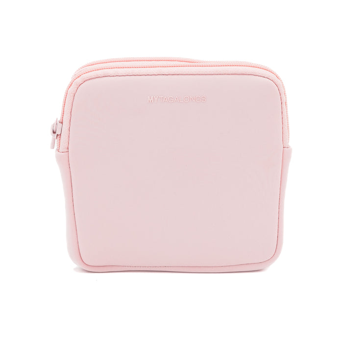 pink double detachable tech pouch