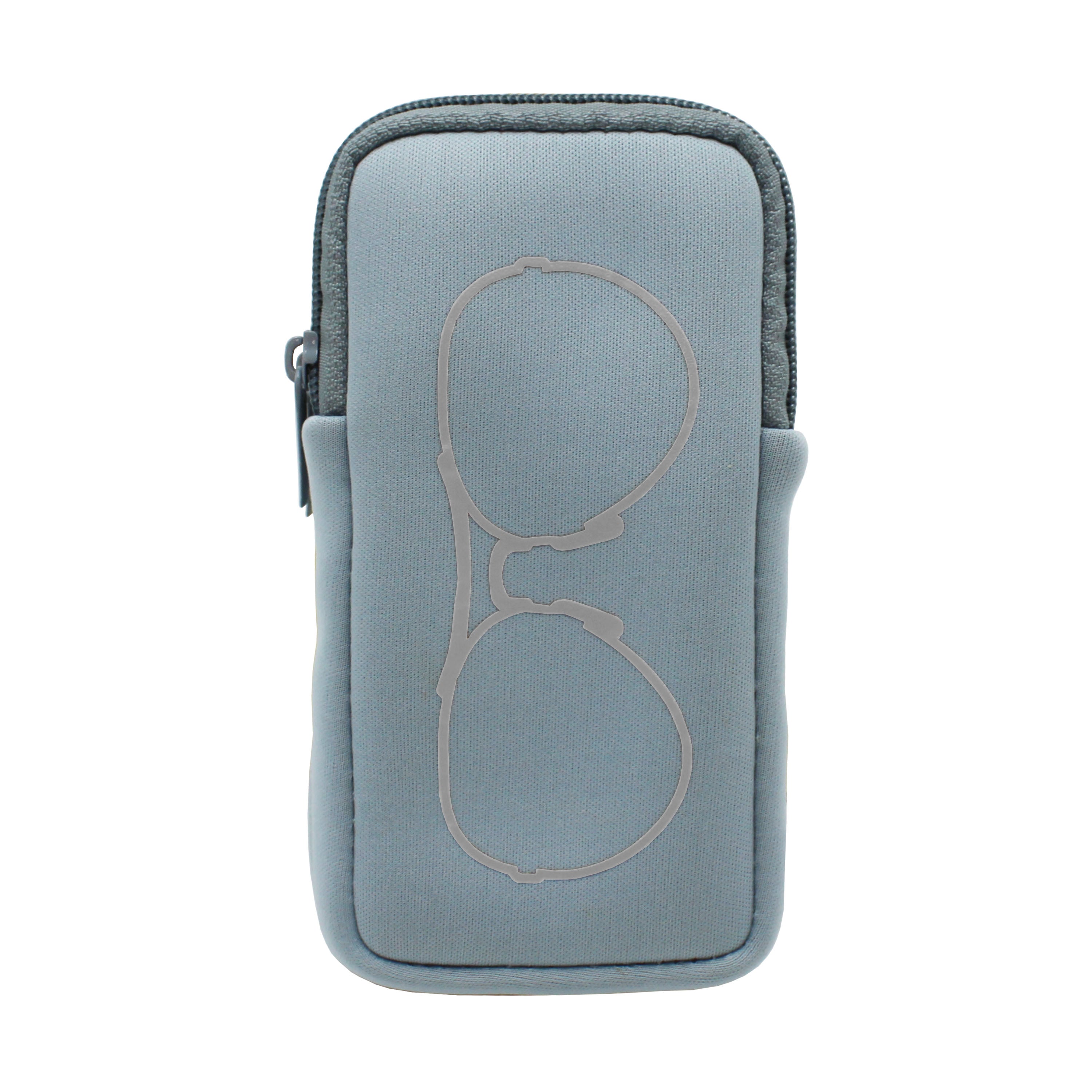 DOUBLE EYEGLASS CASE - ARCTIC ICE SILVER