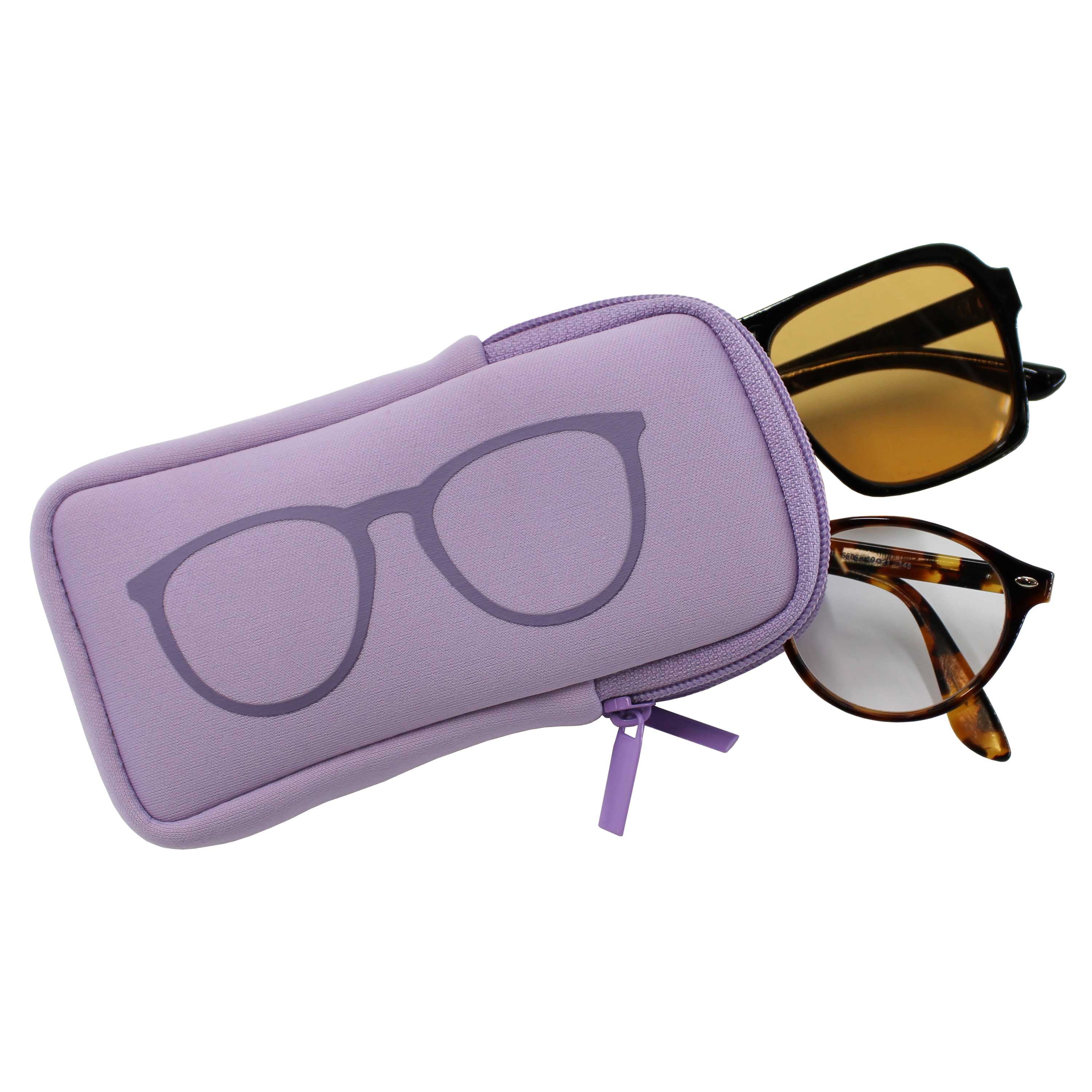 DOUBLE EYEGLASS CASE - LILAC