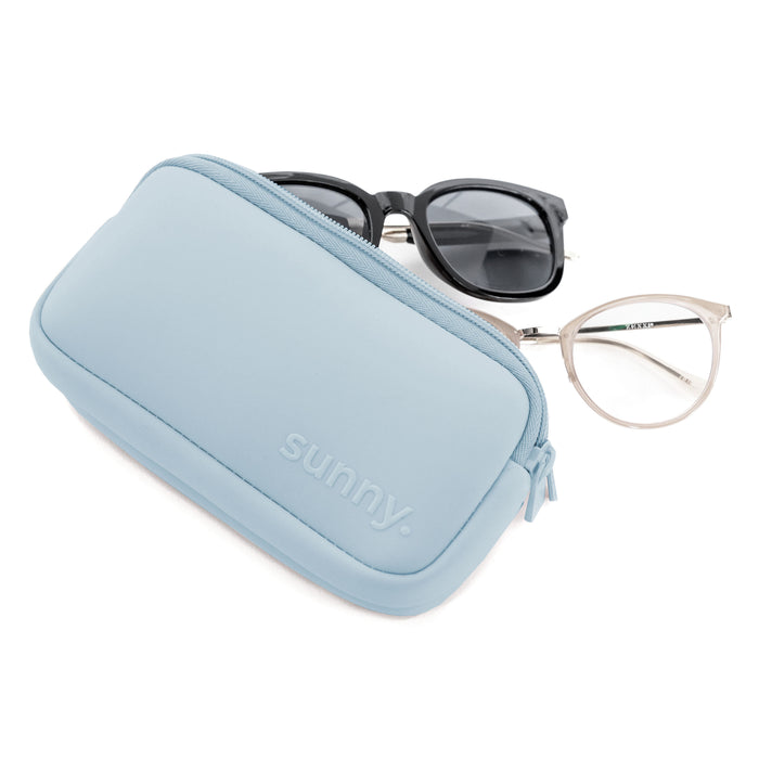 THE DOUBLE EYEGLASS CASE -ARCTIC ICE