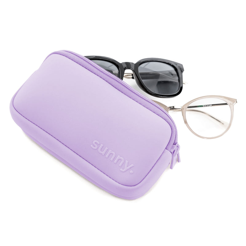 THE DOUBLE EYEGLASS CASE -ORCHID