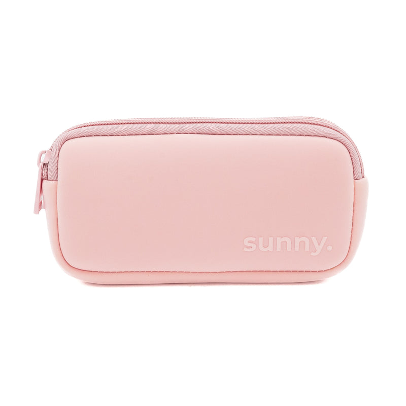 pink double eyeglass case