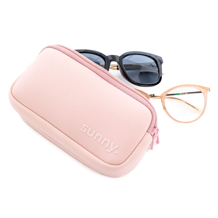 THE DOUBLE EYEGLASS CASE -SOFT PINK