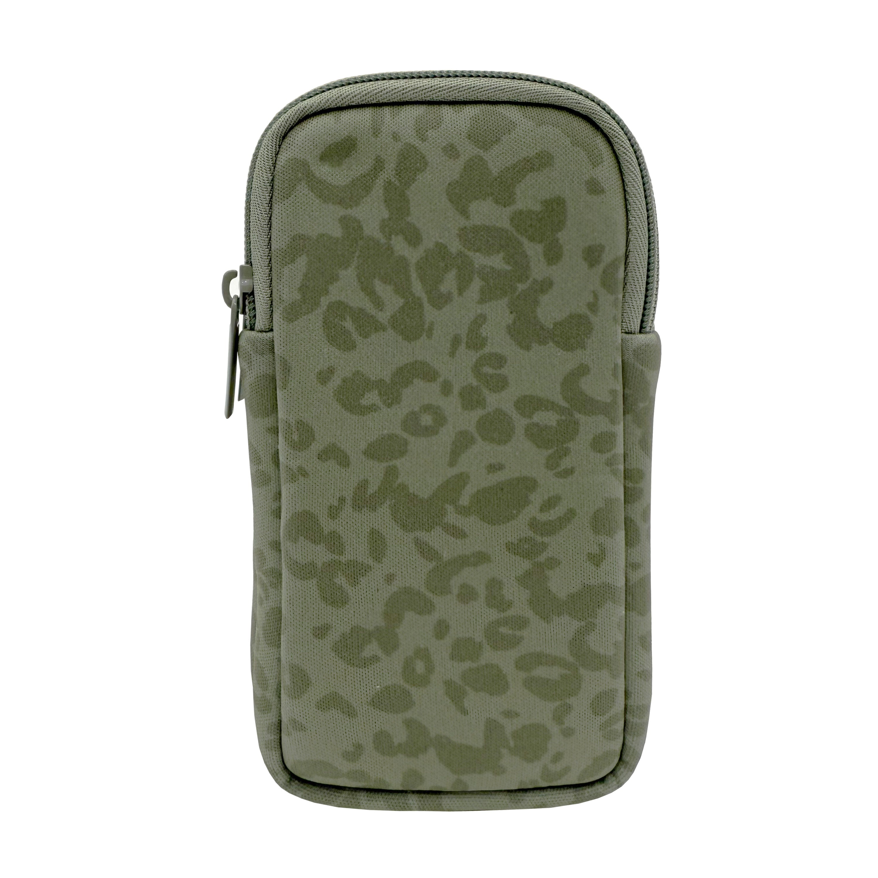 DOUBLE EYEGLASS CASE - LEOPARD/SAGE GREEN