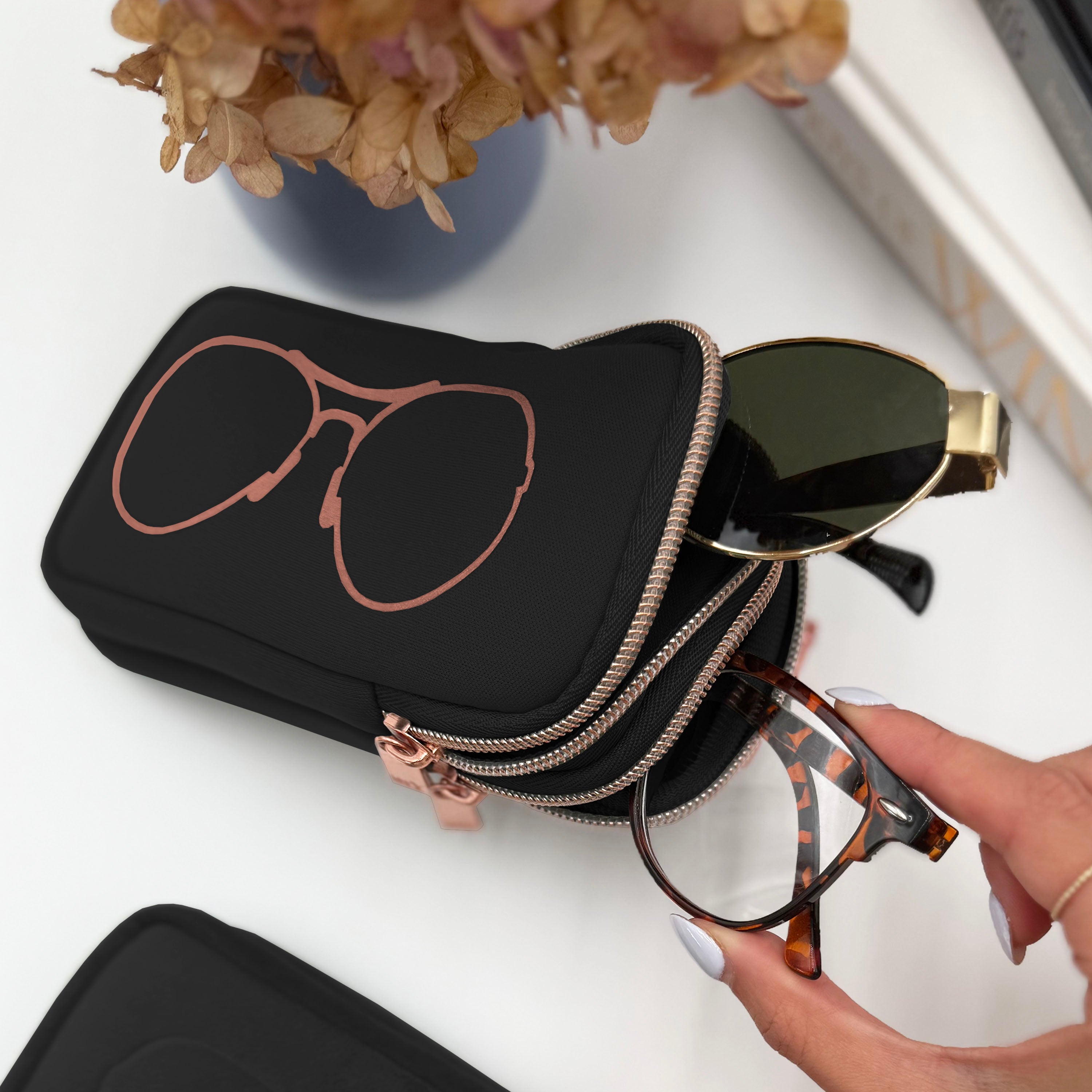 DOUBLE EYEGLASS CASE
