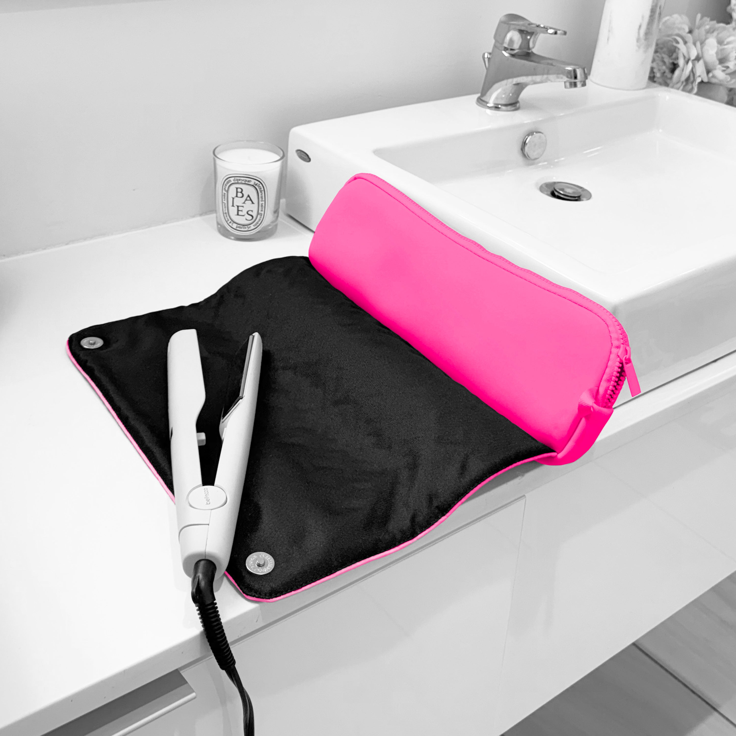 NEOPRENE LAY FLAT HAIR TOOLS CASE