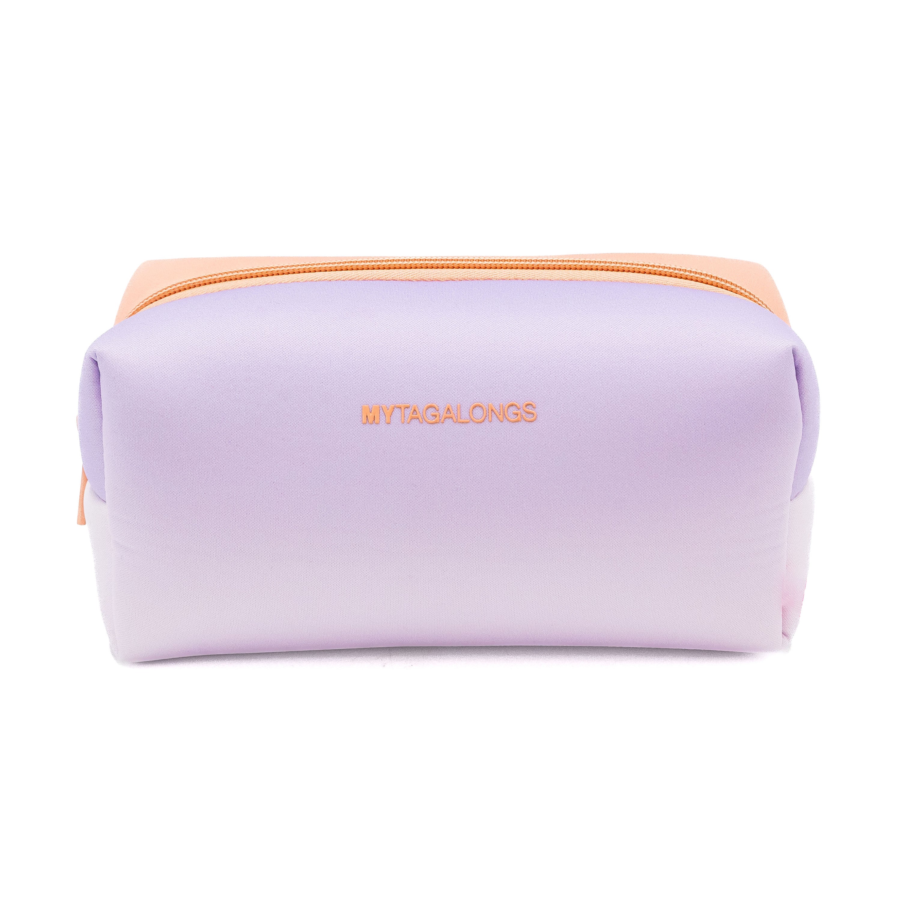 pastel loaf cosmetic bag with clear brush pouch