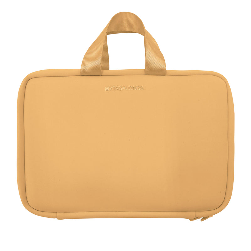 caramel hanging travel toiletry case