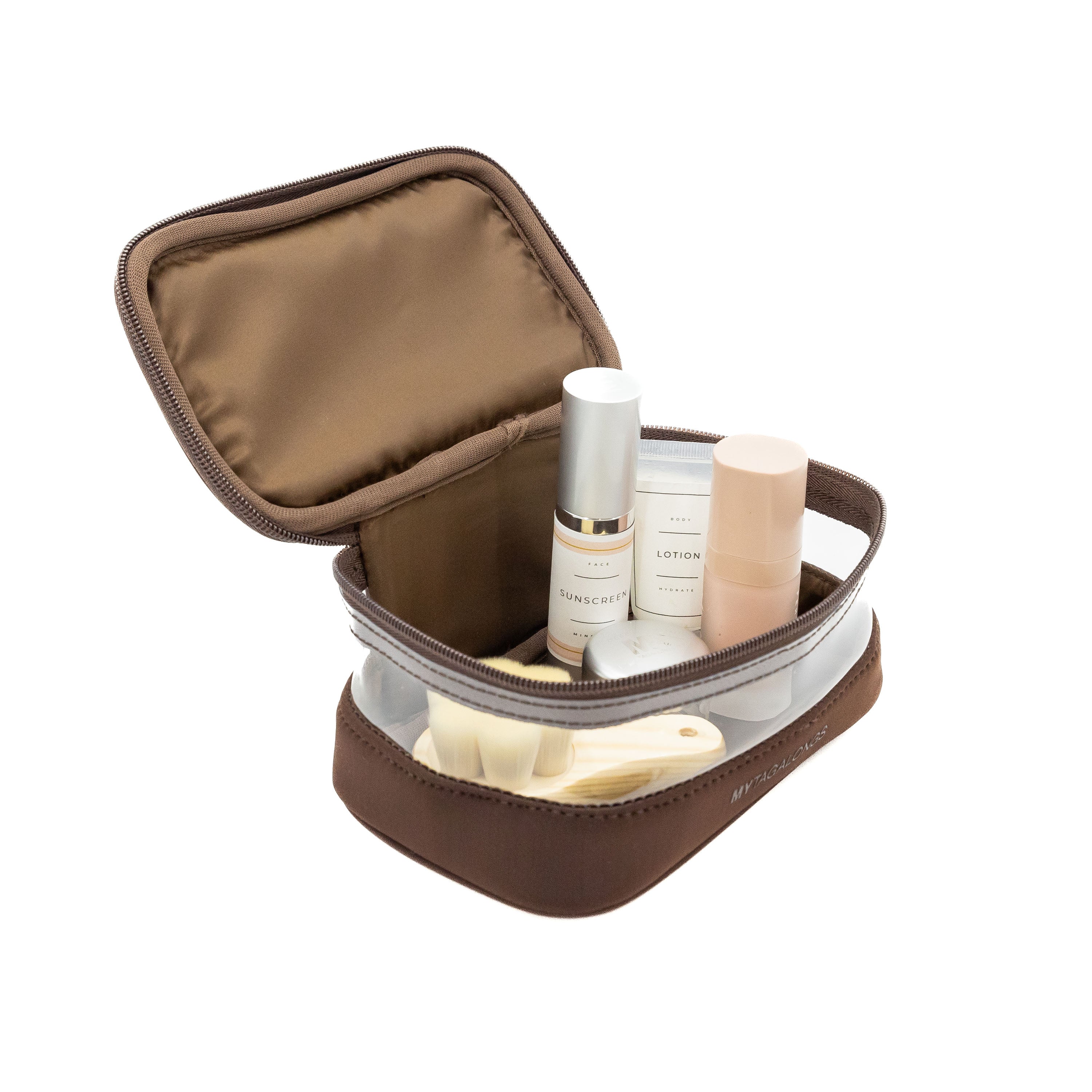 MINI CLEAR TRAIN CASE