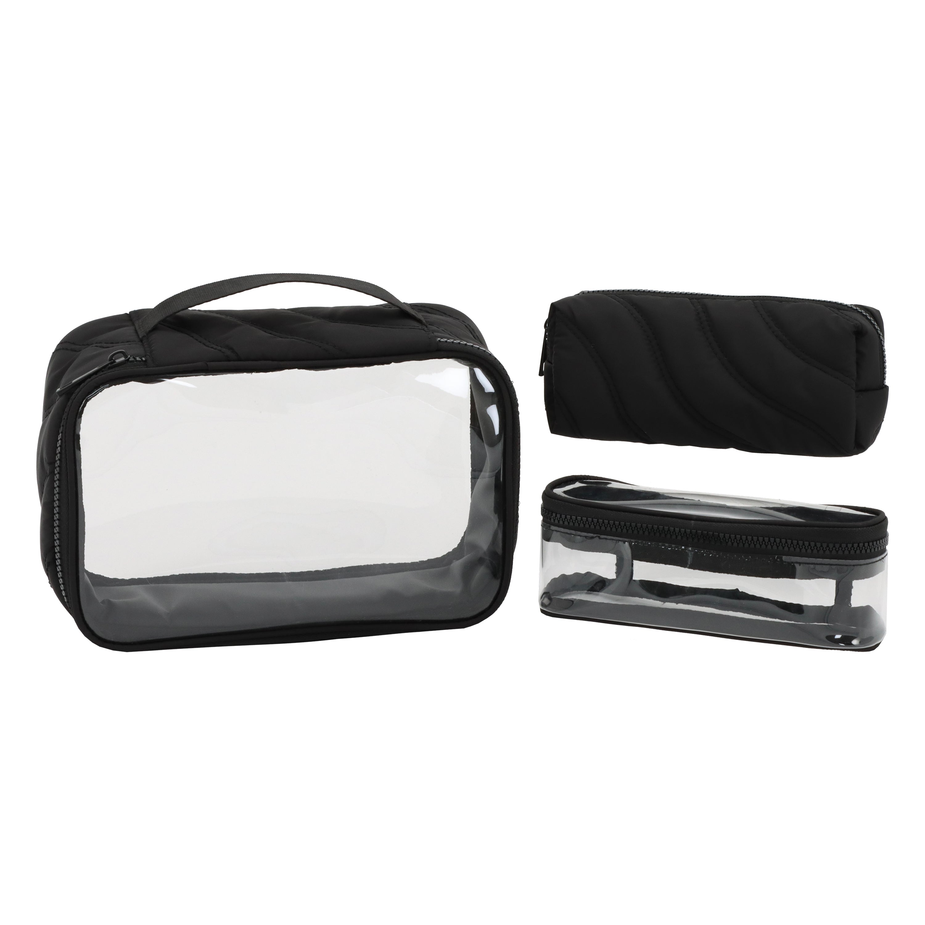 PUFFER SET OF 3 NESTED POUCHES