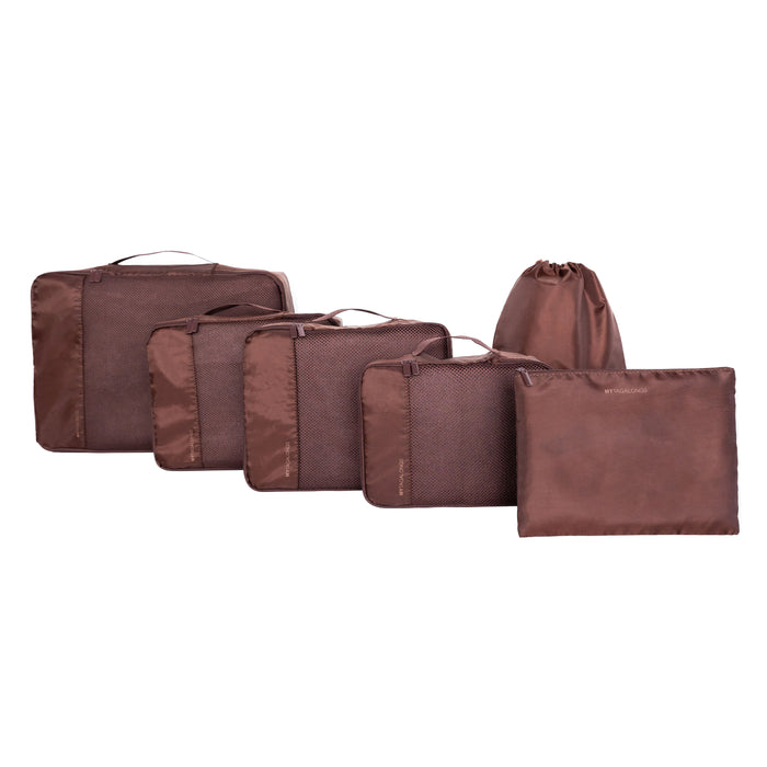 BROWN SET OF 6 PACKING PODS