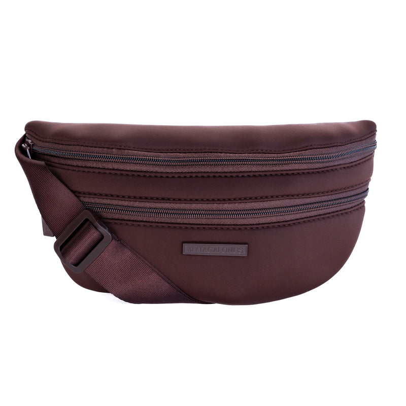 brown belt bag