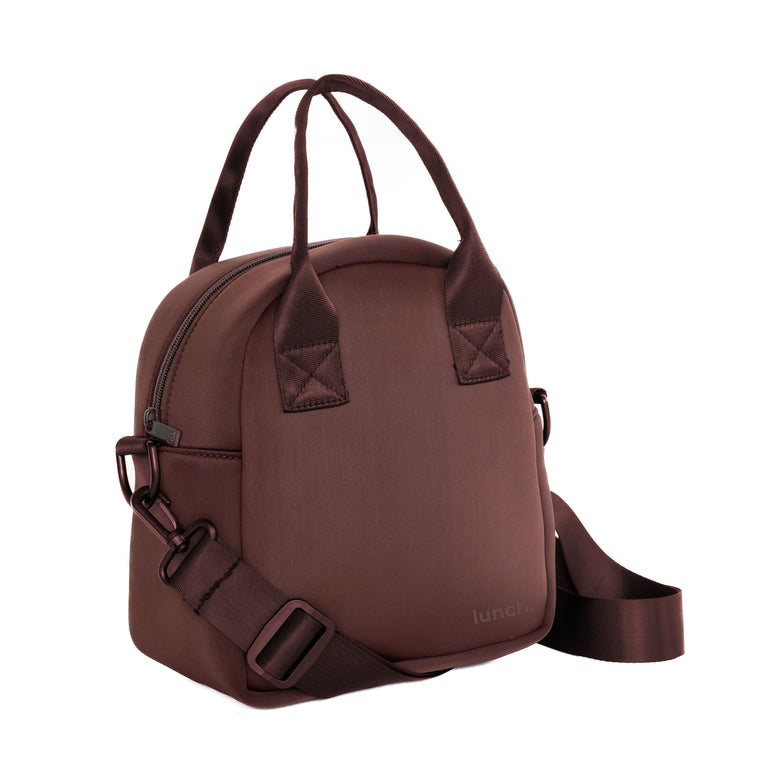 THE FOODIE TOTE WITH STRAP - ESPRESSO