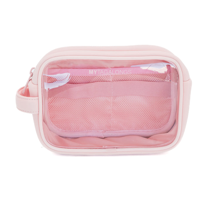 Convenient pink charger pouch made of neoprene