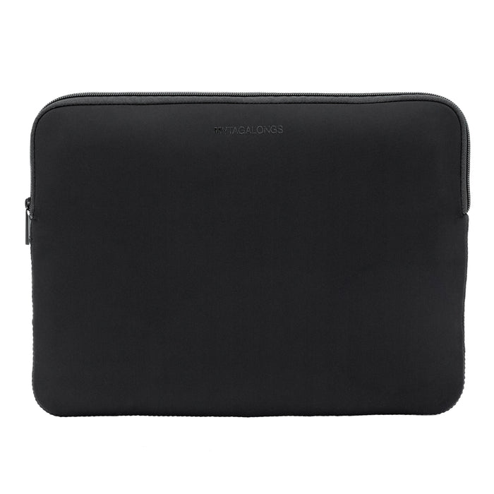 Black neoprene laptop bag