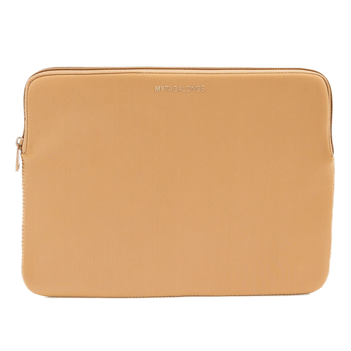 Caramel neoprene laptop bag