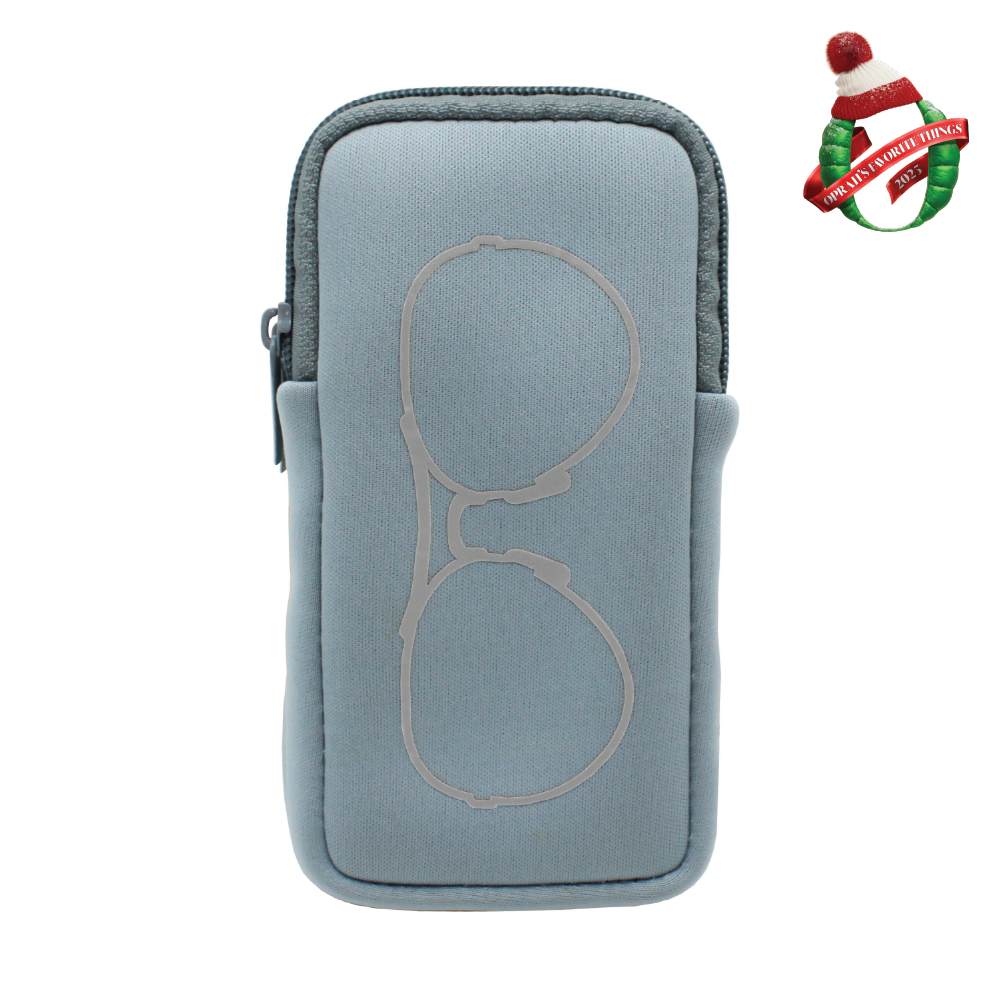 DOUBLE EYEGLASS CASE - ARCTIC ICE SILVER