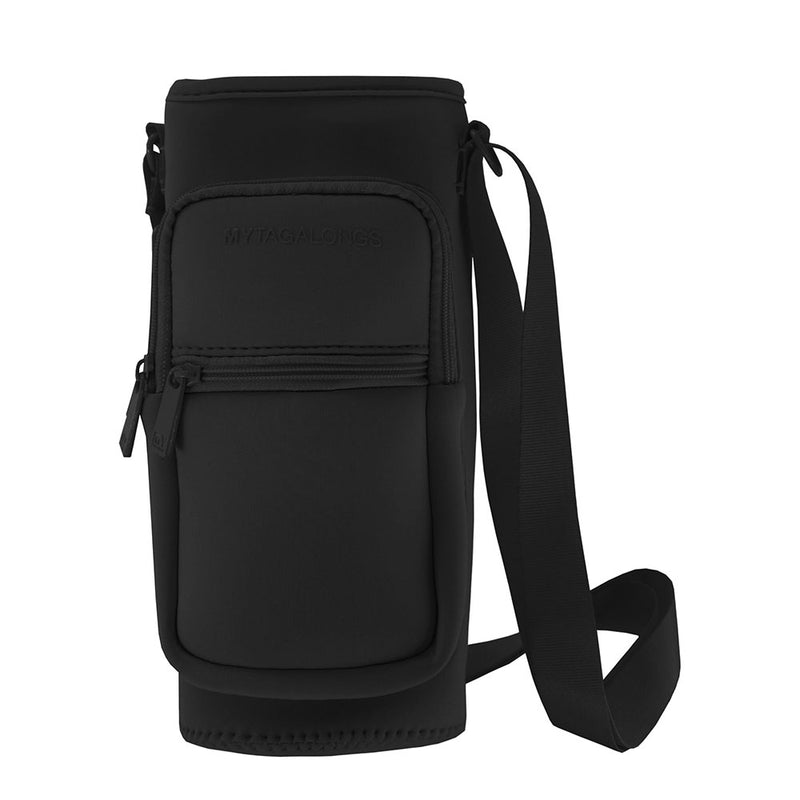 Onyx neoprene water bottle holder and cross body bag