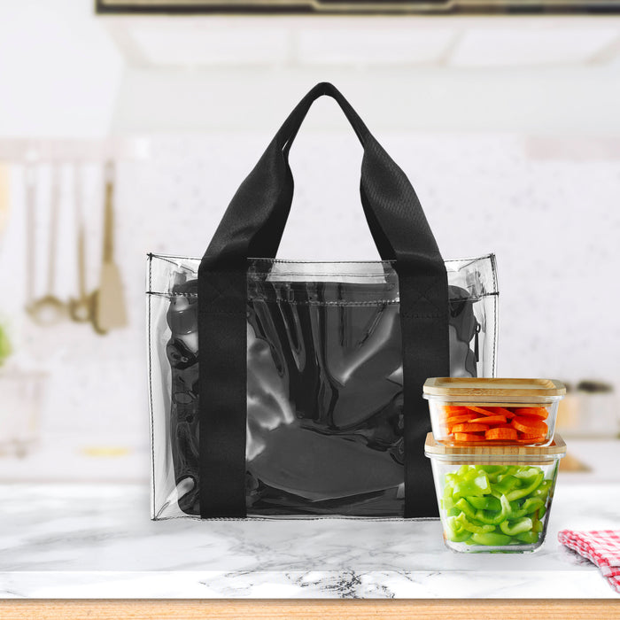 THE 2 PIECE LUNCH TOTE WITH INSERT -  ONYX