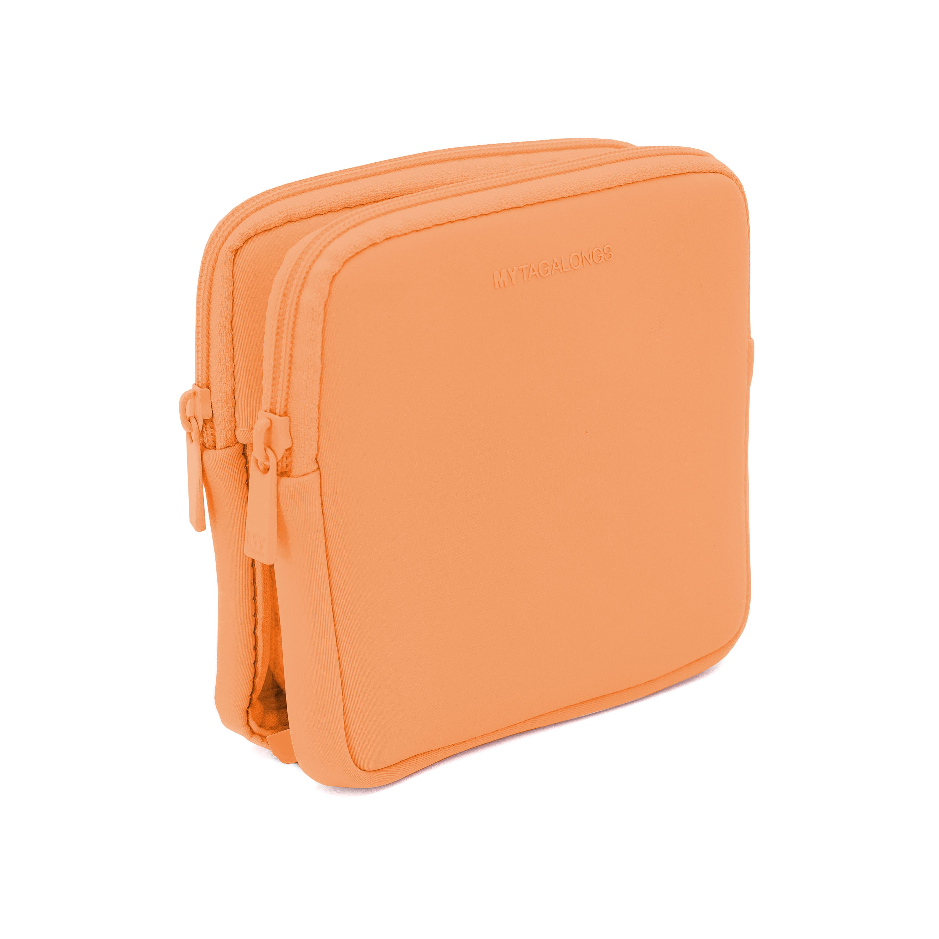 THE DOUBLE DETACHABLE  POUCH- APRICOT