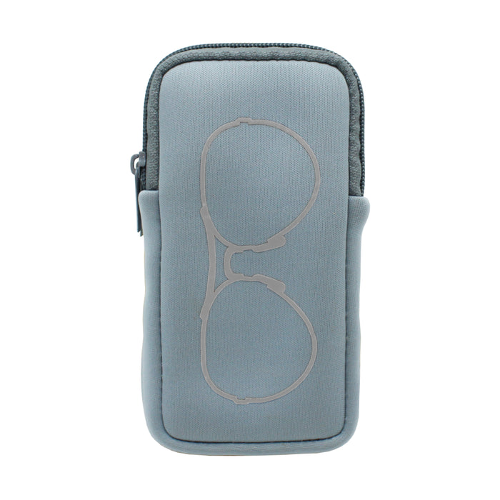 DOUBLE EYEGLASS CASE - ARCTIC ICE SILVER