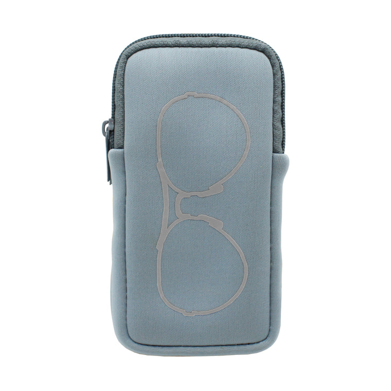 DOUBLE EYEGLASS CASE - ARCTIC ICE SILVER