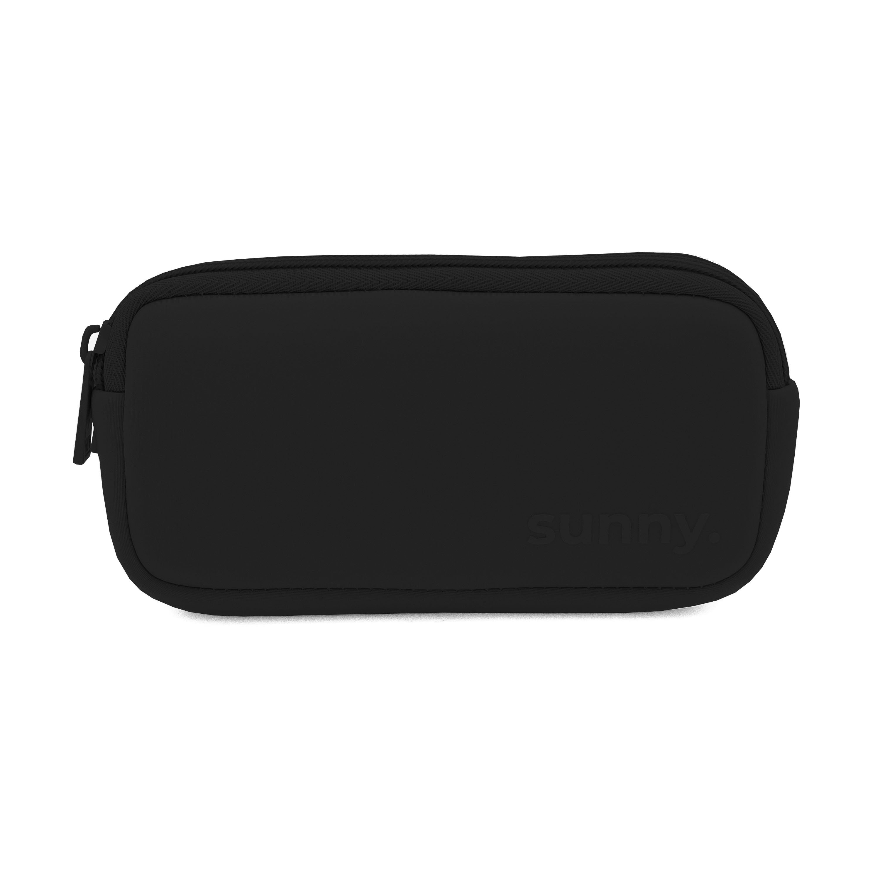 black double eyeglass case