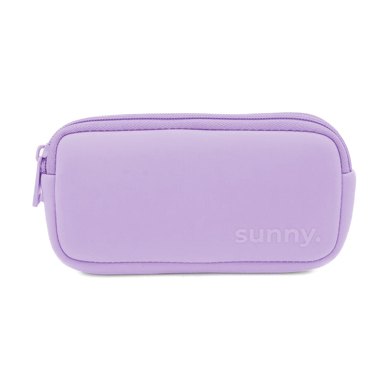 purple lilac double eyeglass case