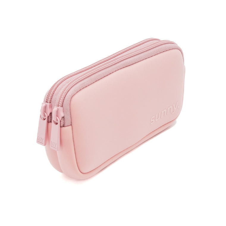 THE DOUBLE EYEGLASS CASE -SOFT PINK