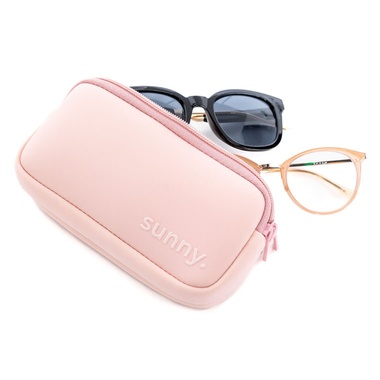 DOUBLE EYEGLASS CASE - SOFT PINK
