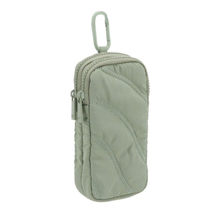 PUFFER DOUBLE EYE GLASS CASE WITH CARABINER