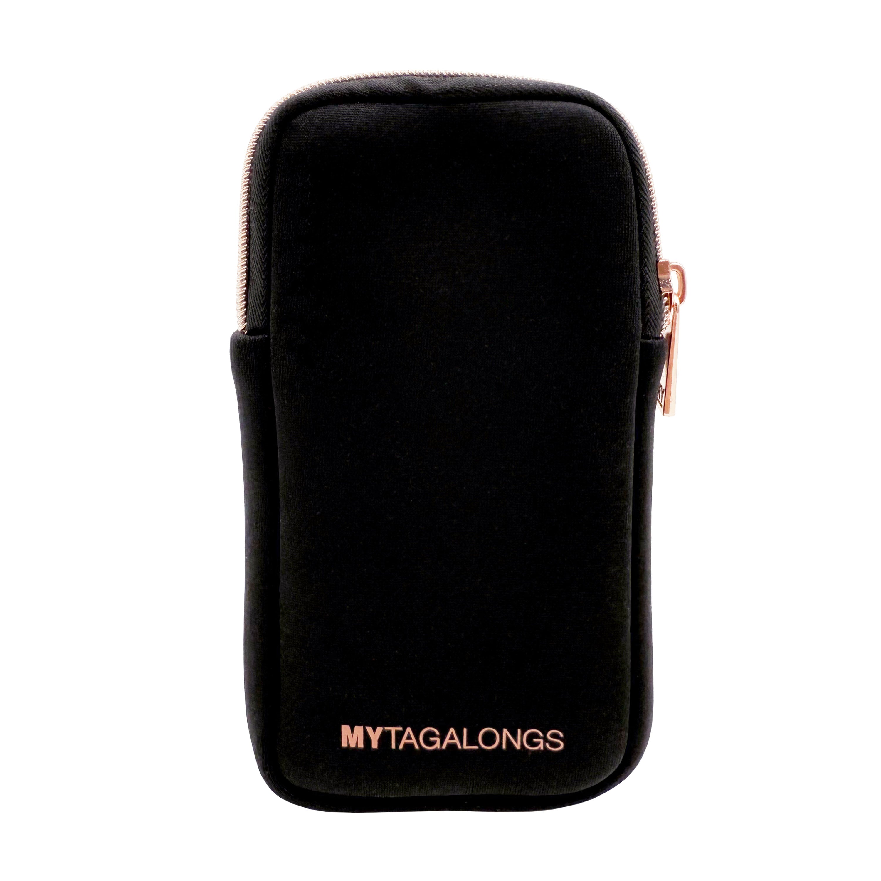 DOUBLE EYEGLASS CASE - BLACK/ROSE GOLD