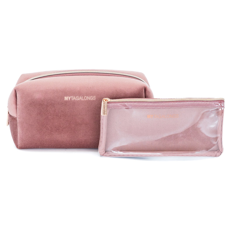 MEDIUM LOAF WITH BRUSH POUCH - VIXEN ROSE (velour finish)