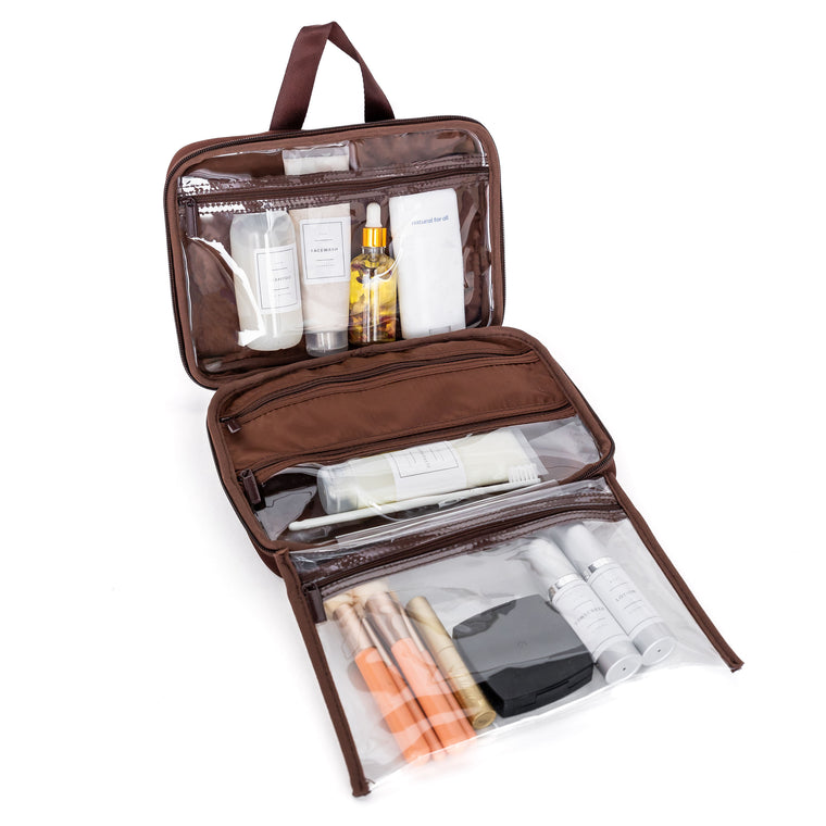 THE HANGING TOILETRY CASE - ESPRESSO