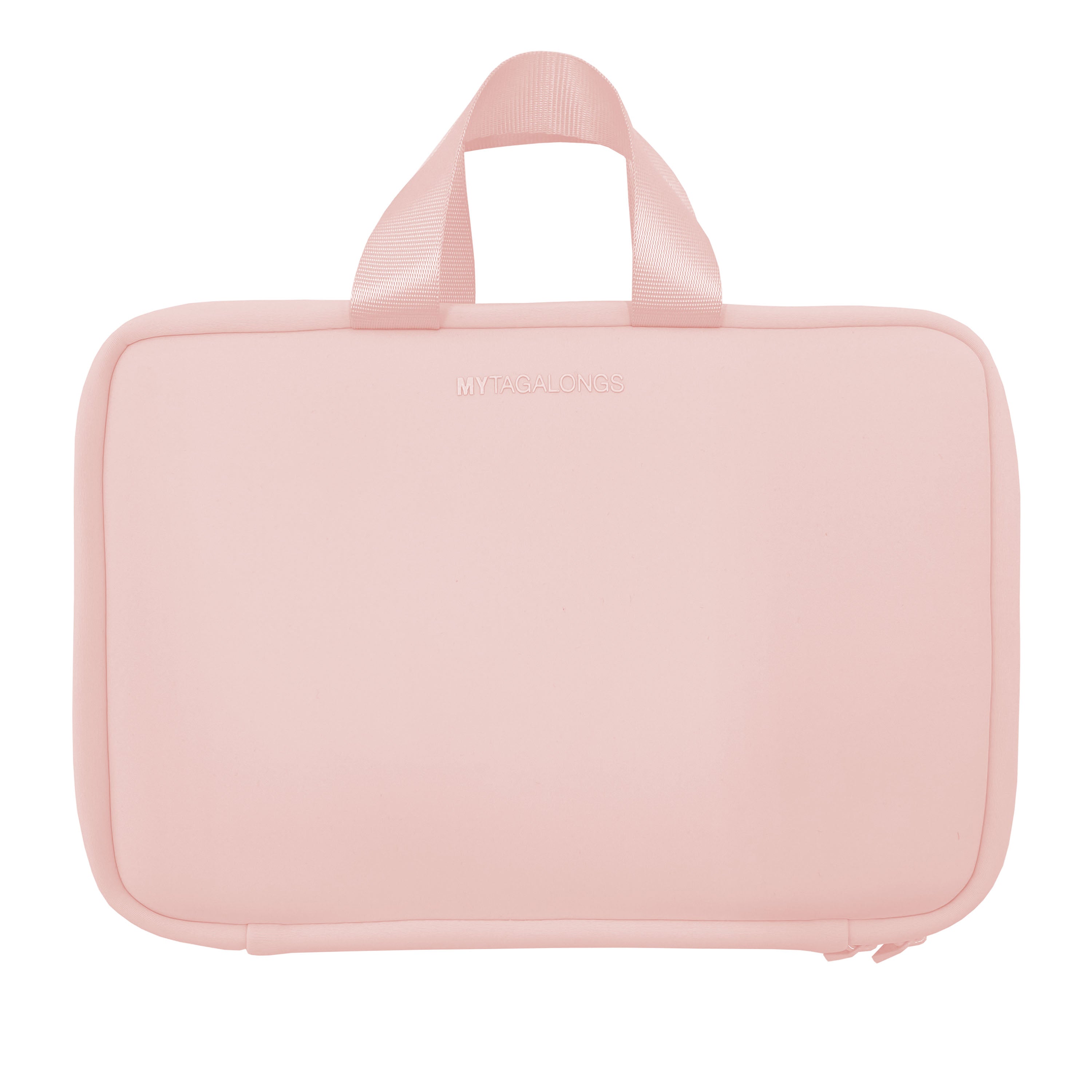 pink hanging travel toiletry case