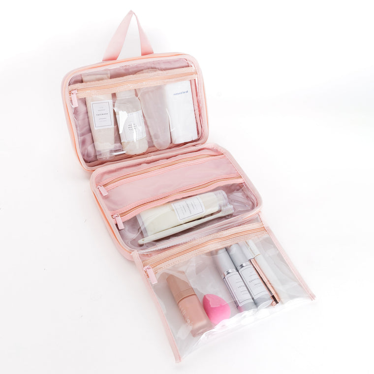 THE HANGING TOILETRY CASE - SOFT PINK