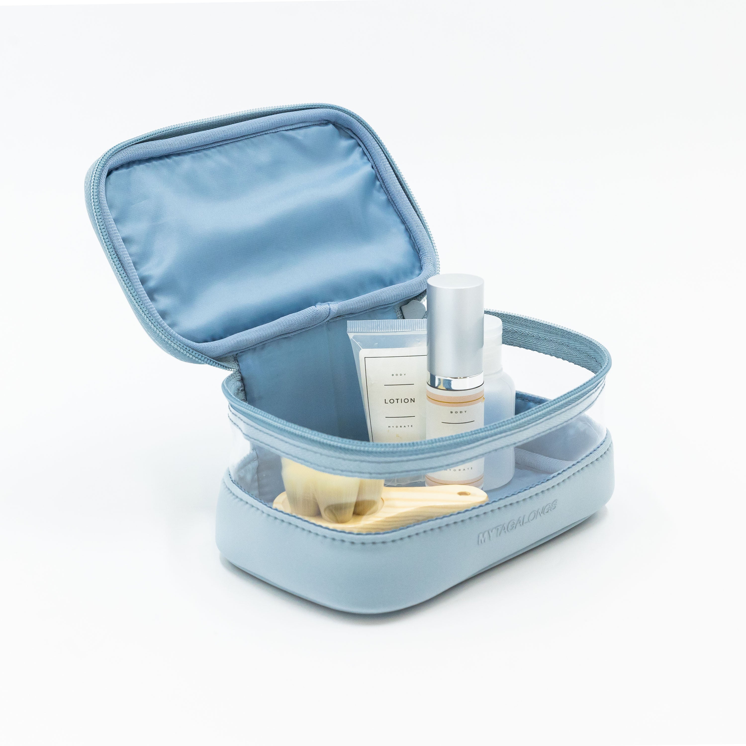 MINI CLEAR TRAIN CASE