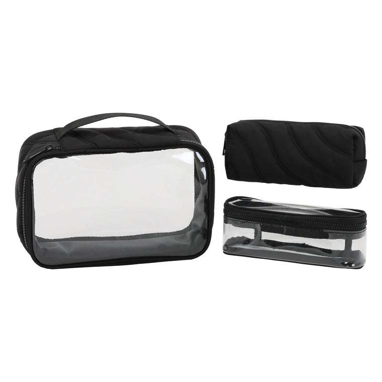 PUFFER SET OF 3 NESTED POUCHES