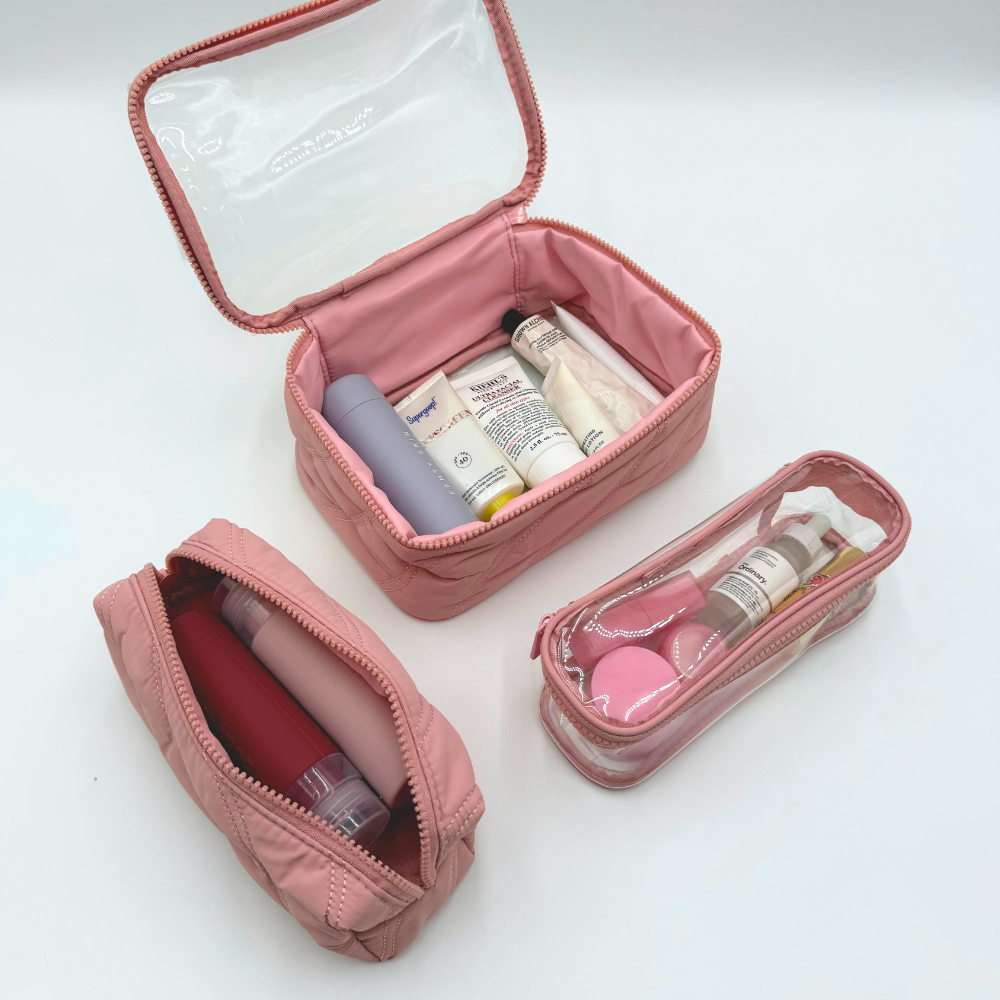 PUFFER SET OF 3 NESTED POUCHES