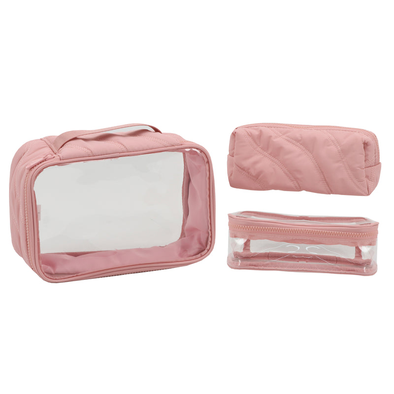 PUFFER SET OF 3 NESTED POUCHES