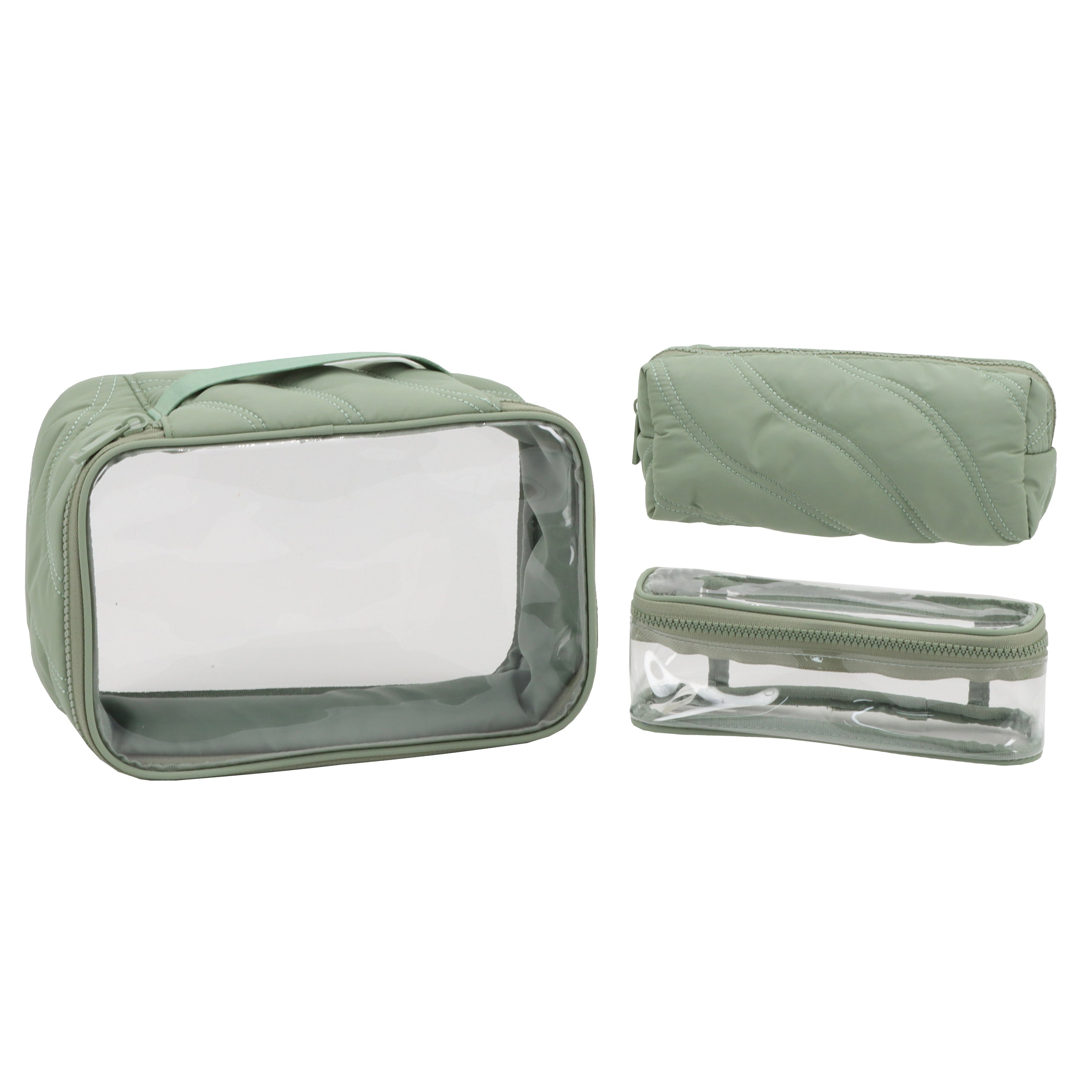 PUFFER SET OF 3 NESTED POUCHES