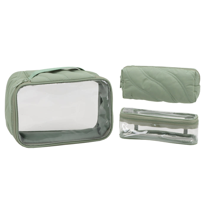 PUFFER SET OF 3 NESTED POUCHES