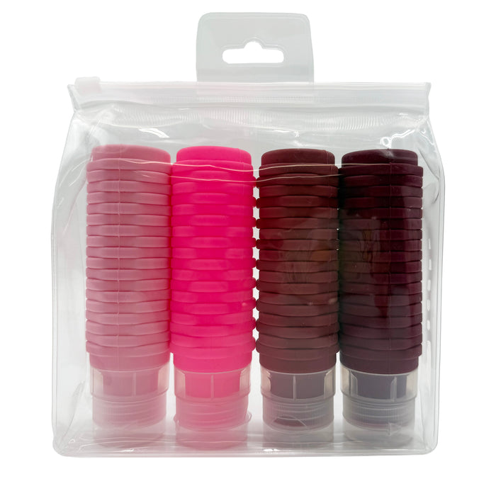 SET OF 4 SILICONE TRAVEL BOTTLES