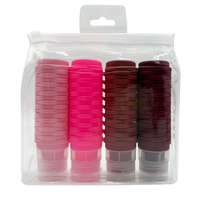 SET OF 4 SILICONE TRAVEL BOTTLES