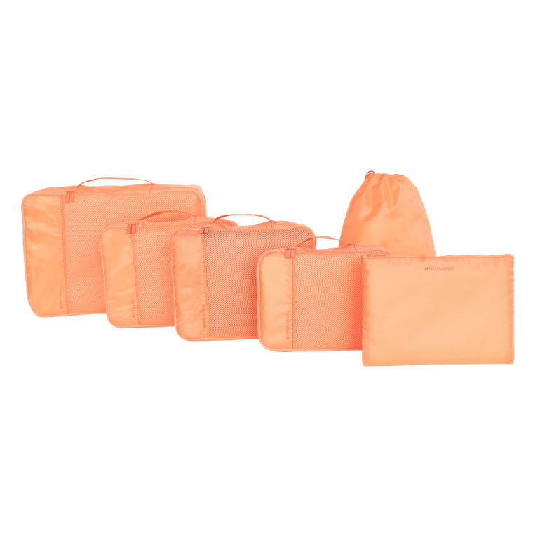 SET OF 6 PACKING PODS- APRICOT