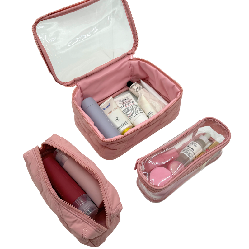 PUFFER SET OF 3 NESTED POUCHES