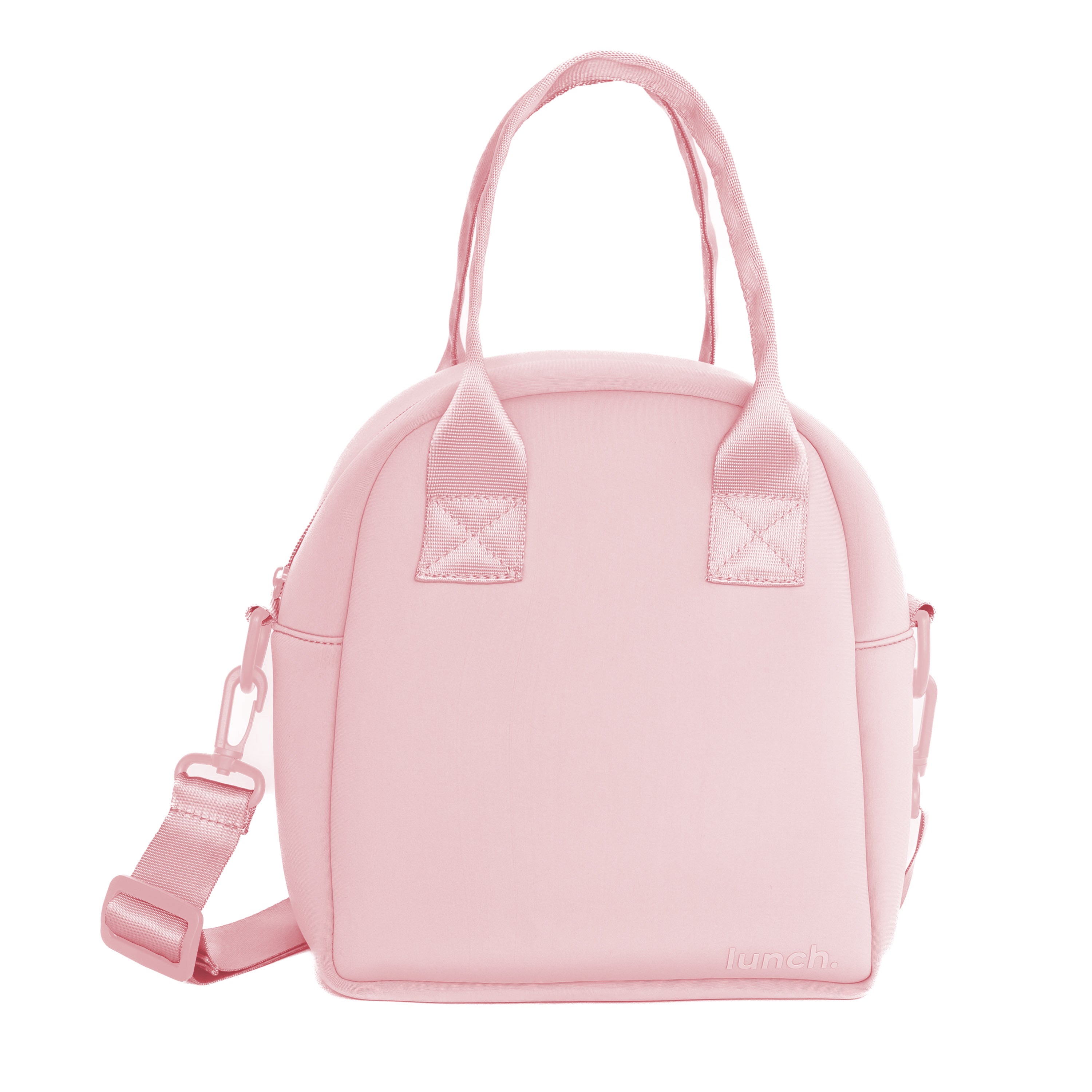 pink foodie lunch tote
