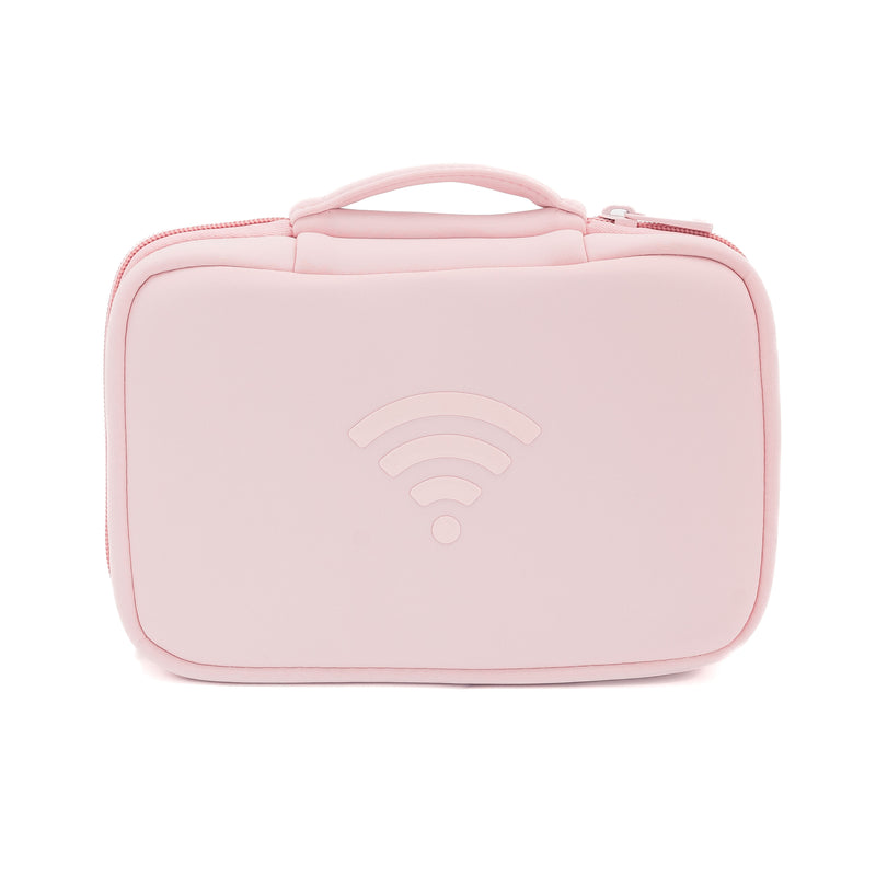 Pink Cord case and charger case made of Neoprene